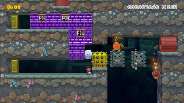 Super Mario Maker 2-Escape from Boom Boom Dungeon смотреть онлайн