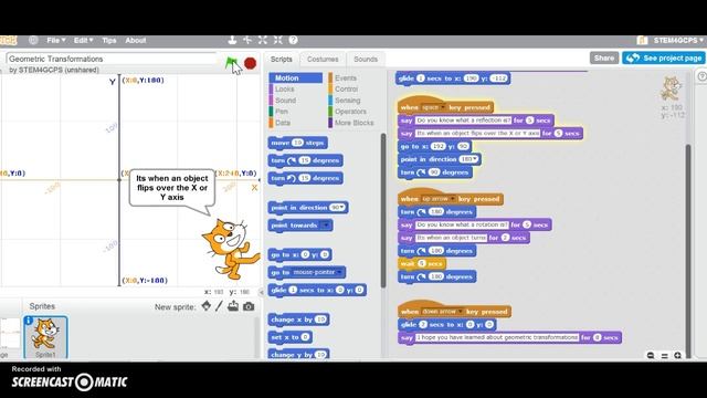 Geometric Transformations Scratch Program смотреть онлайн
