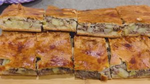 Пирог с мясом и картошкой в духовке + рецепт теста для пирога с картошкой и мясом