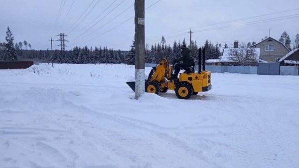 MINI LOADER.Самодельный мини погрузчик "САМСОН" в работе...