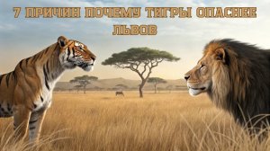 Тигры: 7 причин, почему они опаснее львов