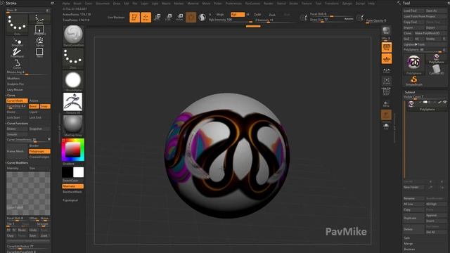 034 Zbrush 2020 Polypainting With Deco Curve Brushes смотреть онлайн
