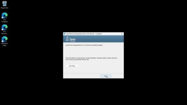 Установка JDK 21 под Windows