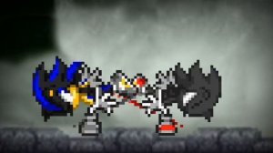 Dark sonic vs seelkadoom sprite animation