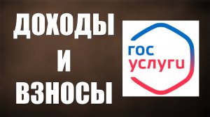 Как посмотреть на Госуслугах, доходы и страховые взносы