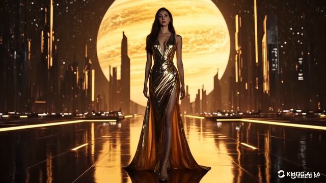 4kAiArt.AiLookbook.Aiwoman.Aifashion.GalacticChic.ailookbookfashionkling