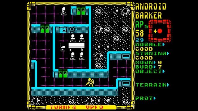 LASER SQUAD - MOONBASE ASSAULT [ZX Spectrum] смотреть онлайн