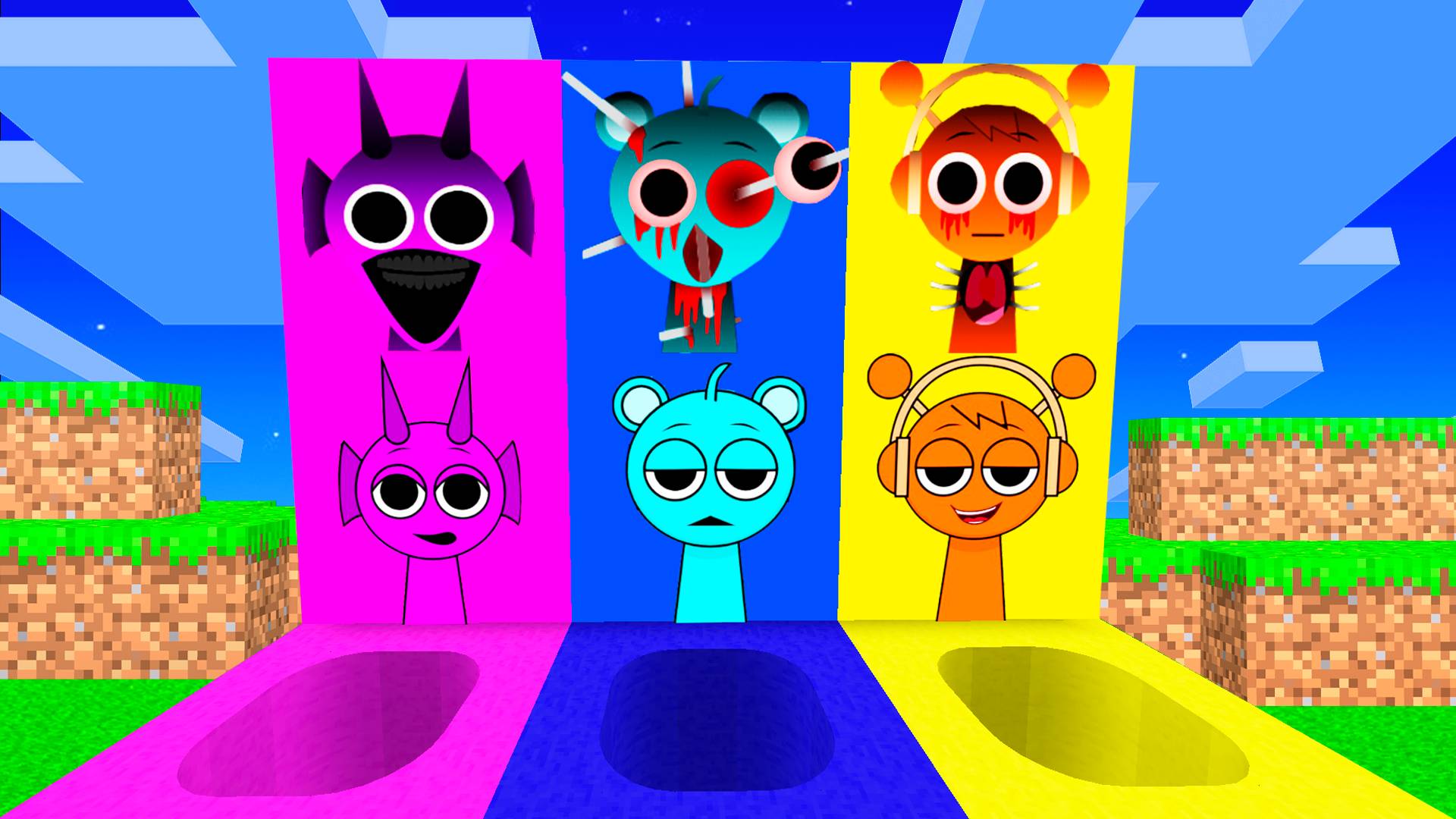 ВЫБЕРИ КРУГЛУЮ ЯМУ ХОРРОР СПРУНКИ ПРОТИВ ДОБРЫХ В МАЙНКРАФТ смотреть онлайн