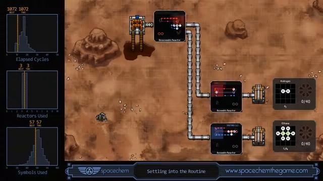 SpaceChem - Settling into the Routine (1072/3/57) смотреть онлайн