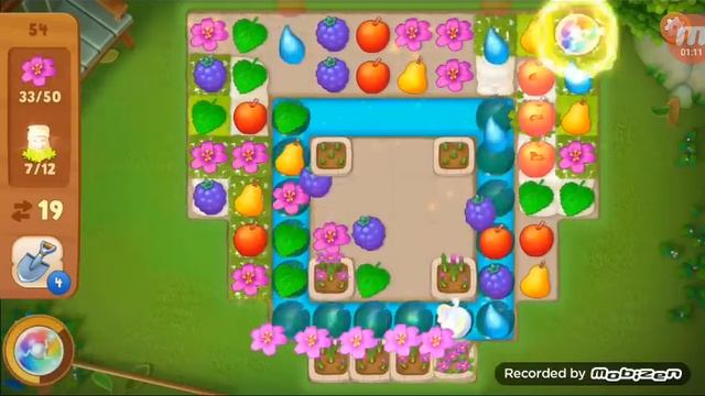 Gardenscapes Level 54.