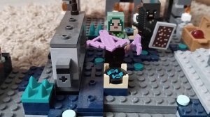 обзор набора Лего Майнкрафт битва в глубинной тьме