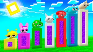 ВЫЖИВАНИЕ ВНУТРИ ВСЕХ ПОРТАЛОВ СПРУНКИ В МАЙНКРАФТ! ХОРРОР СПРАНКИ SPRUNKI INCREDIBOX MINECRAFT