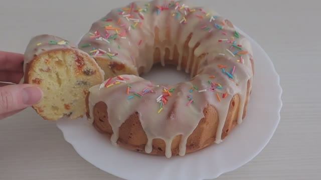 💯Пасхальный кулич без дрожжей! 🧁Влажный и нежный! Глазурь для кулича без яиц и желатина! смотреть онлайн