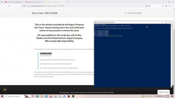 How To *FIX* EPIC GAMES Rogue Company - Error code Error Code 1,000,018,808