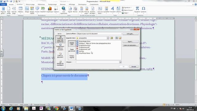 Conversion PDF et liens hypertextes