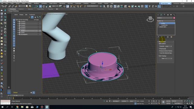 3ds Max 2018 - Ders 47 CrossSection ve Surface Modifier Kullanımı смотреть онлайн