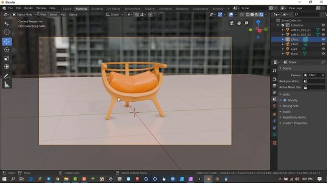 Switch between cameras in the viewport in Blender 2.8 смотреть онлайн