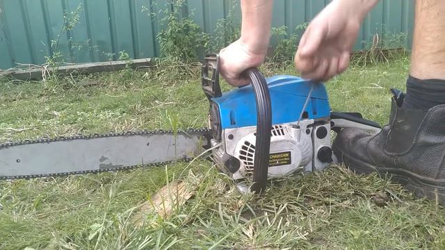 Chinese 52cc Chainsaw AF Intake First Start