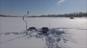 Зимняя рыбалка в Барнауле. Пляж Водный мир.