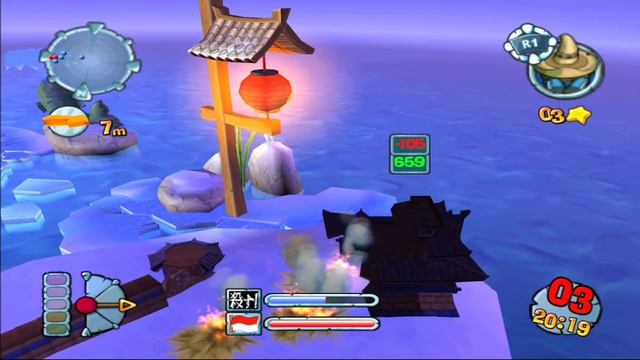 Worm Forts Under Siege (PS 2 Version) - Campaign mode part 3 (Oriental) смотреть онлайн