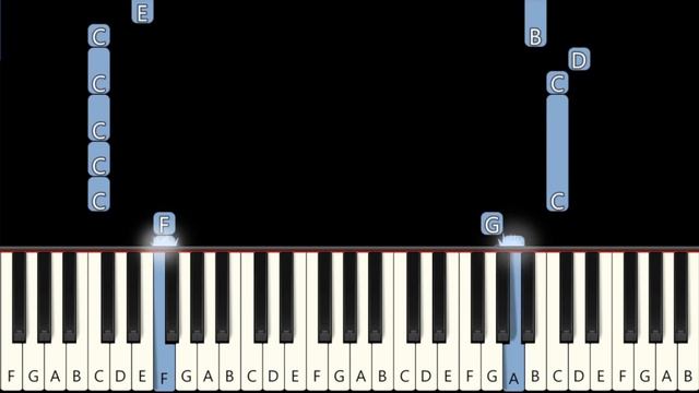 A Sky Full of Stars - Sing 2 - Easy Piano Tutorial - Both Hands смотреть онлайн