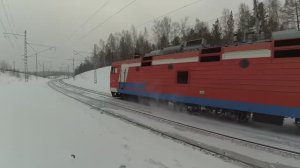 Почтово-Багажный поезд России в Сибири | Железная дорога в России | РЖД