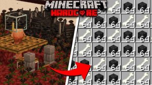 Построил БЕСКОНЕЧНУЮ Ферму Скелетов Иссушителей в Майнкрафт ХАРДКОР!