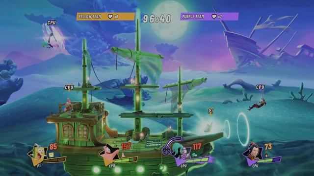 Nickelodeon All-Star Brawl 2 Best Sea Friends vs Evil Ladies смотреть онлайн