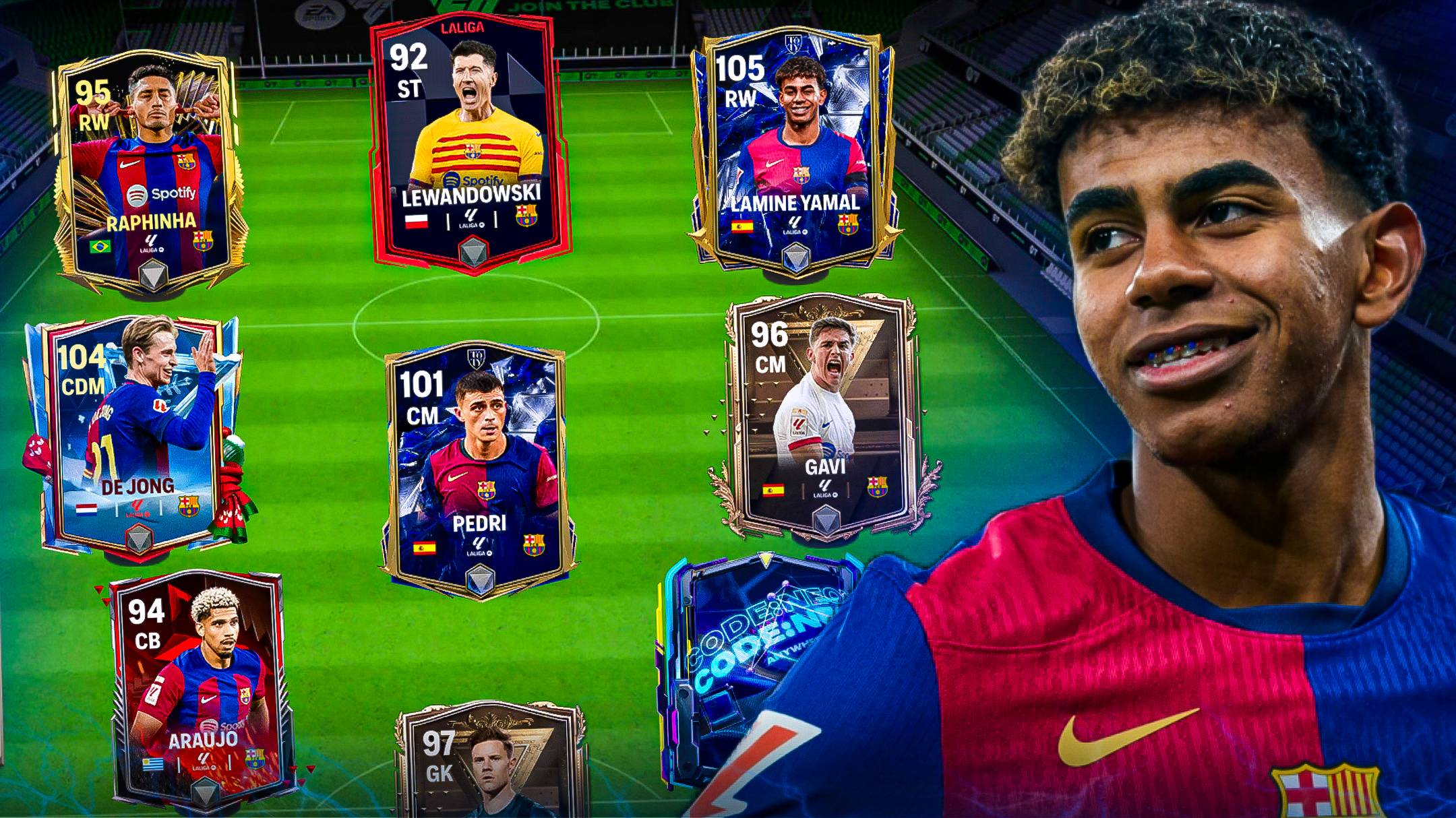 СОБРАЛ СОСТАВ «БАРСЕЛОНЫ» в FC MOBILE 25! (Фифа мобайл 25) смотреть онлайн