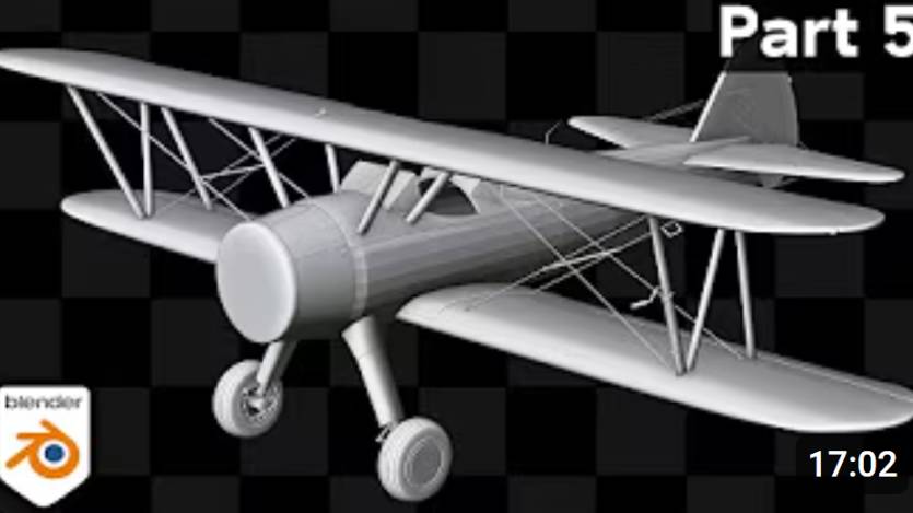 Creating a Biplane in Blender 🛩️ Part 5 (Tutorial Series) смотреть онлайн