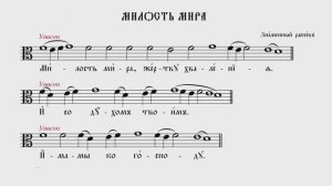 МИЛОСТЬ МИРА | ЗНАМЕННЫЙ РАСПЕВ | ВАЛААМСКИЙ ОБИХОД #ноты #клирос #валаам