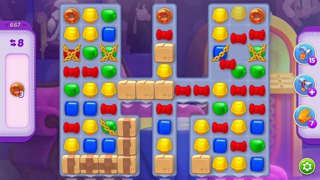 Homescapes Level 667 Hard Level