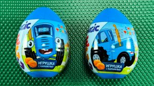 Синий трактор. Распаковка игрушек с героями из популярного мультфильма.