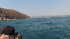 Зачетная ловля минтая с лодки в бухте Авангард 1 апреля 2023 г.