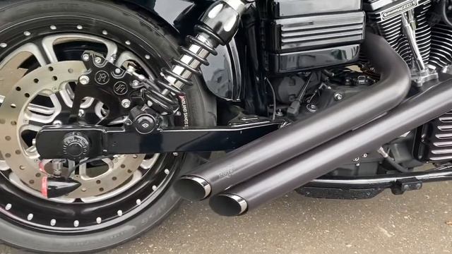 Custom 2007 Harley-Davidson FXDB Dyna Street Bob in Vivid Black смотреть онлайн