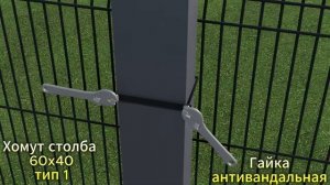 Система хомутов Ювента для 3Д сетки