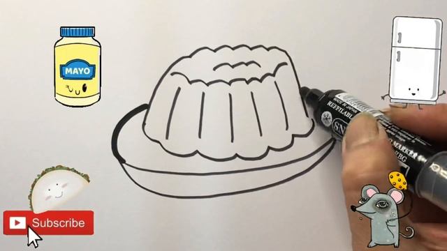How To Draw Jelly | Bolalar uchun jele rasm chizish | рисование желе для детей смотреть онлайн
