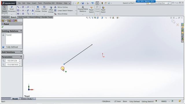 Fix relation tutorial of solid works (T-3) смотреть онлайн