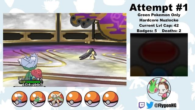 Pokémon X Hardcore Nuzlocke - Green Pokémon Only! (No items, No overleveling) смотреть онлайн