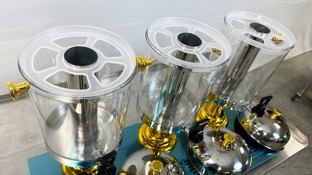 Treble 24-liter thickened stainless steel juice tripod buffet transparent beverage tripod BD53 смотреть онлайн