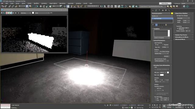 72 - Регулирование формы и распределения света в 3ds Max 2025 смотреть онлайн