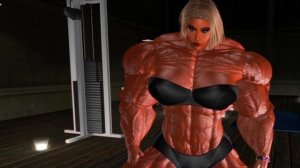 Beautiful Beast - #15 - Back!!! [Female Muscle Growth] [Second Life]