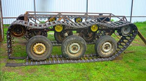 Поставил гусеницы на самодельный гусеничный вездеход, обзор