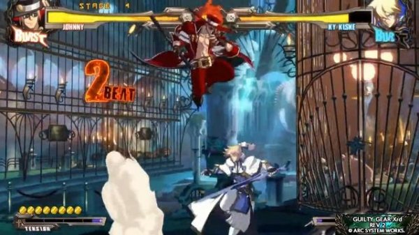 Guilty Gear Xrd Rev 2 - Johnny Arcade mode ( Maniac difficulty, no battle losed )