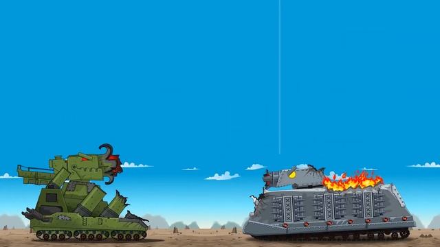 Battle of 2 Giant: Dorian vs hybird frankensteins Part2 |Cartoon about tanks. смотреть онлайн