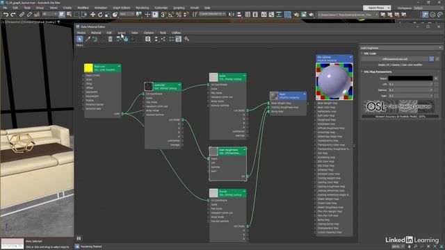 83 - Как управлять нодами в редакторе материалов 3ds Max 2025 смотреть онлайн