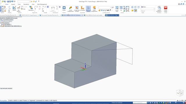Create Frame using Solid Model and 3D sketch in Solid Edge смотреть онлайн