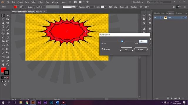 Cara membuat efek text cartoon dengan Adobe Illustrator CC 2017 ll Belajar illustrator смотреть онлайн