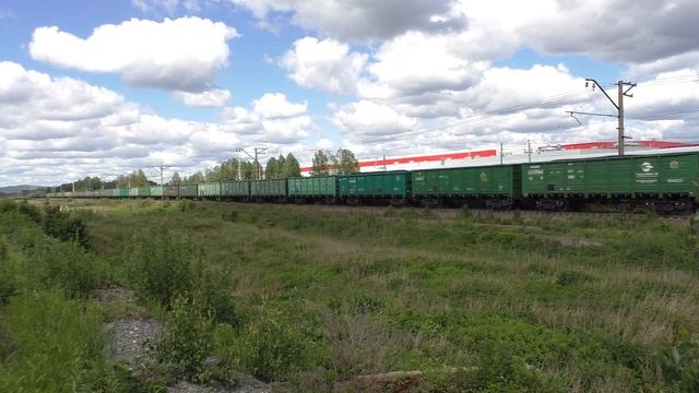 Электровоз ВЛ11К-194 с поездом тяжеловесом 9000 тон. смотреть онлайн