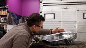 Как бесплатно восстановить фары из любого состояния. Удаление глубоких царапин на пластиковых фарах.